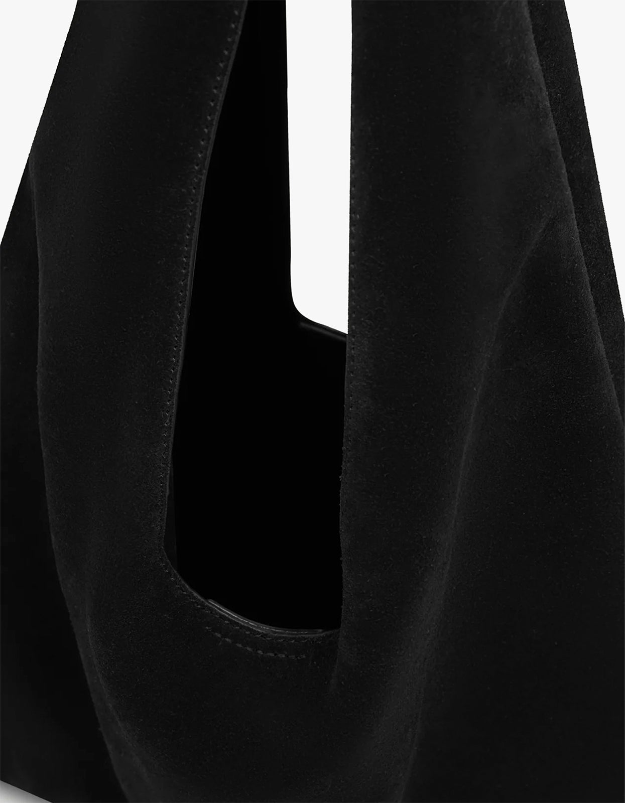 Willow Suede Hobo Bag - Black