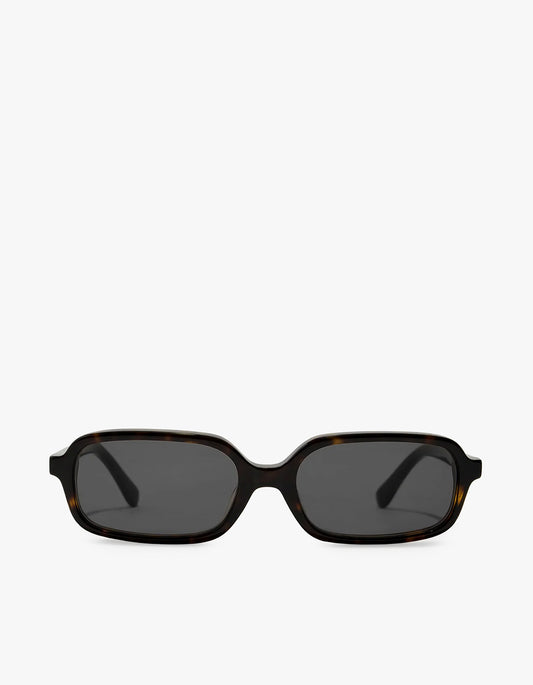 Slim Rectangular Frame - Dark Tortoise