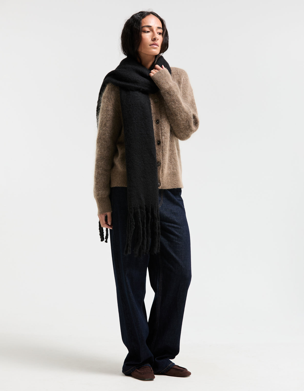Laurel Chunky Scarf - Black