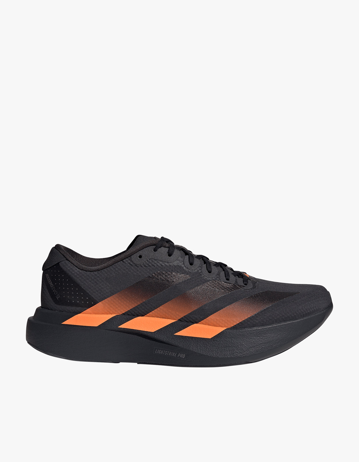 Mens Adizero EVO SL Woven Sneaker - Carbon/Core Black/Lucid Orange