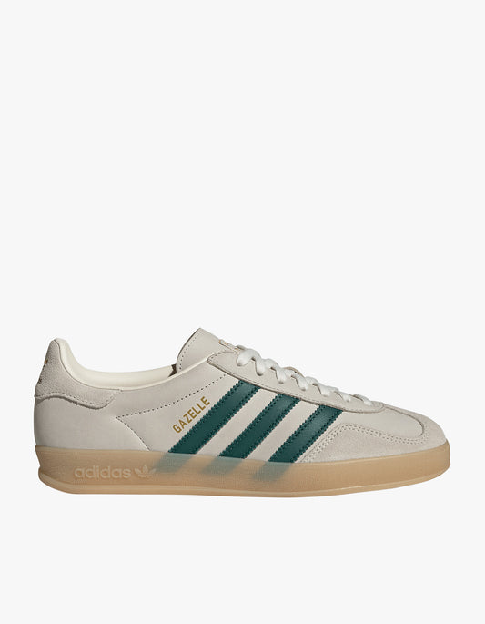 Mens Gazelle Indoor - Cream White/Collegiate Green/Gum
