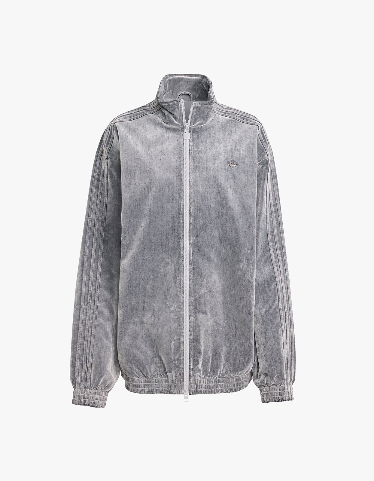 Firebird Oversized Brushed Twill Sport Track Top - Grey Two