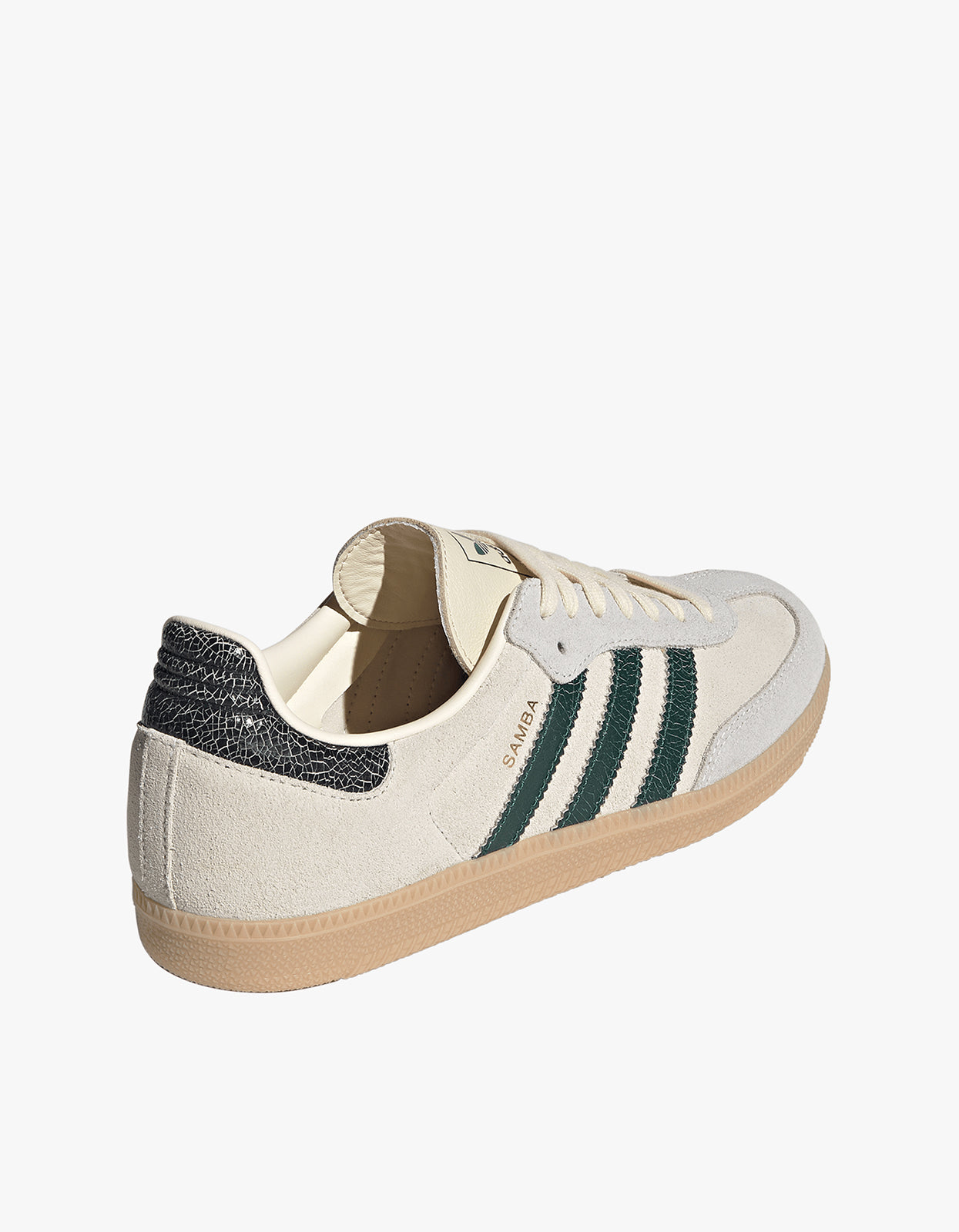 Womens Samba OG -  Cream White/Collegiate Green/Magic Beige