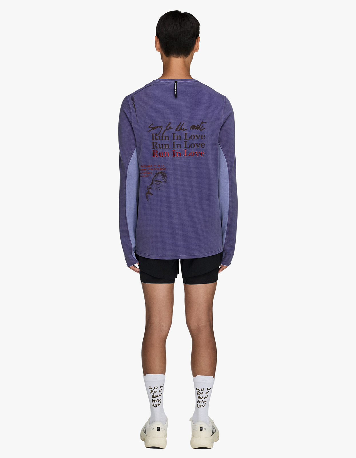 Adidas X SFTM L/S Running T-Shirt - Tech Purple