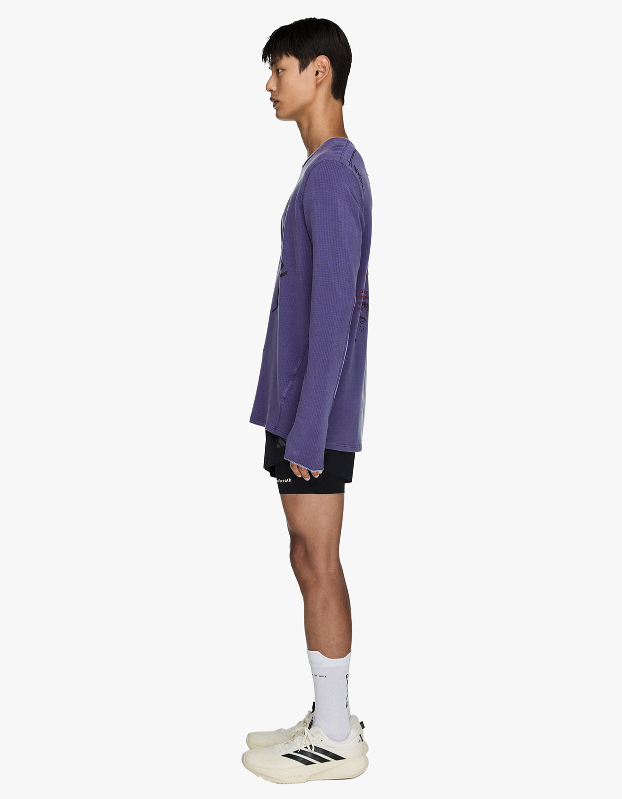 Adidas X SFTM L/S Running T-Shirt - Tech Purple
