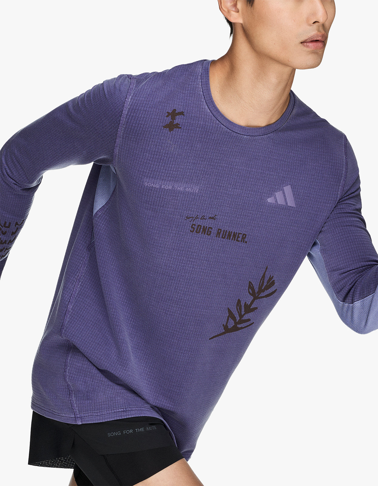 Adidas X SFTM L/S Running T-Shirt - Tech Purple