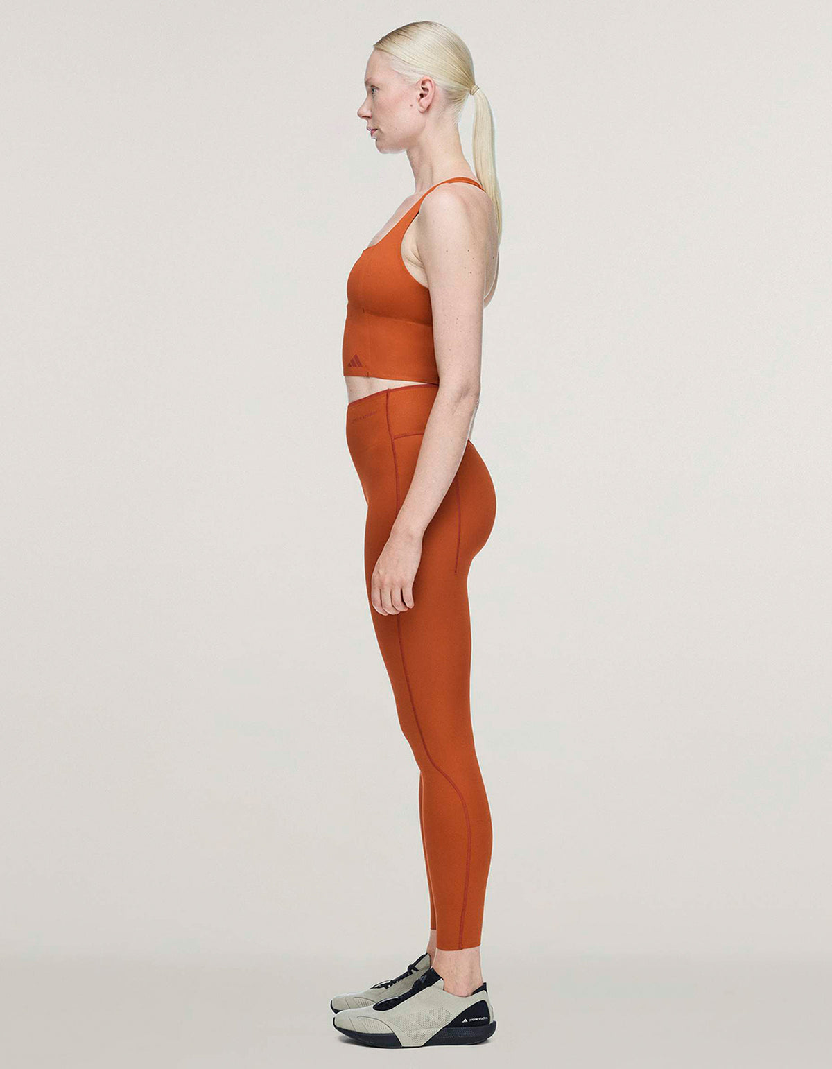 Adidas X Entire Studios Optime Training 7/8 Leggings - Fox Red
