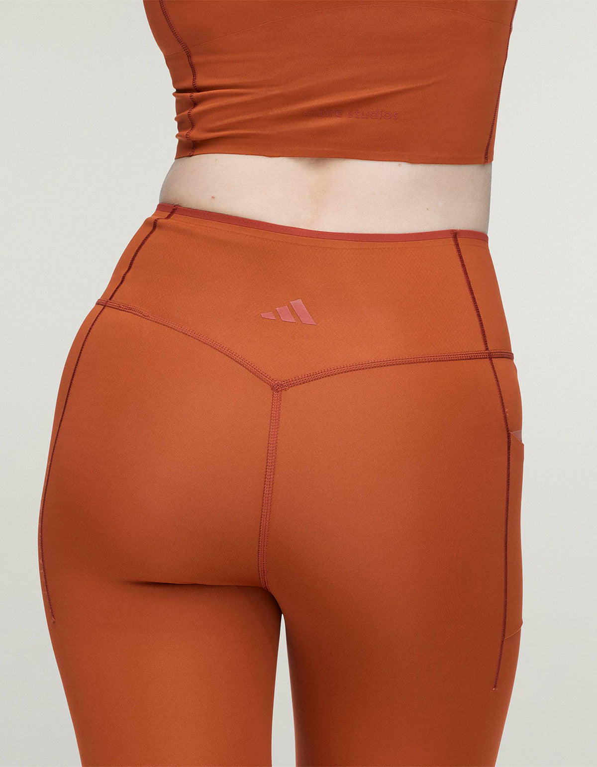 Adidas X Entire Studios Optime Training 7/8 Leggings - Fox Red
