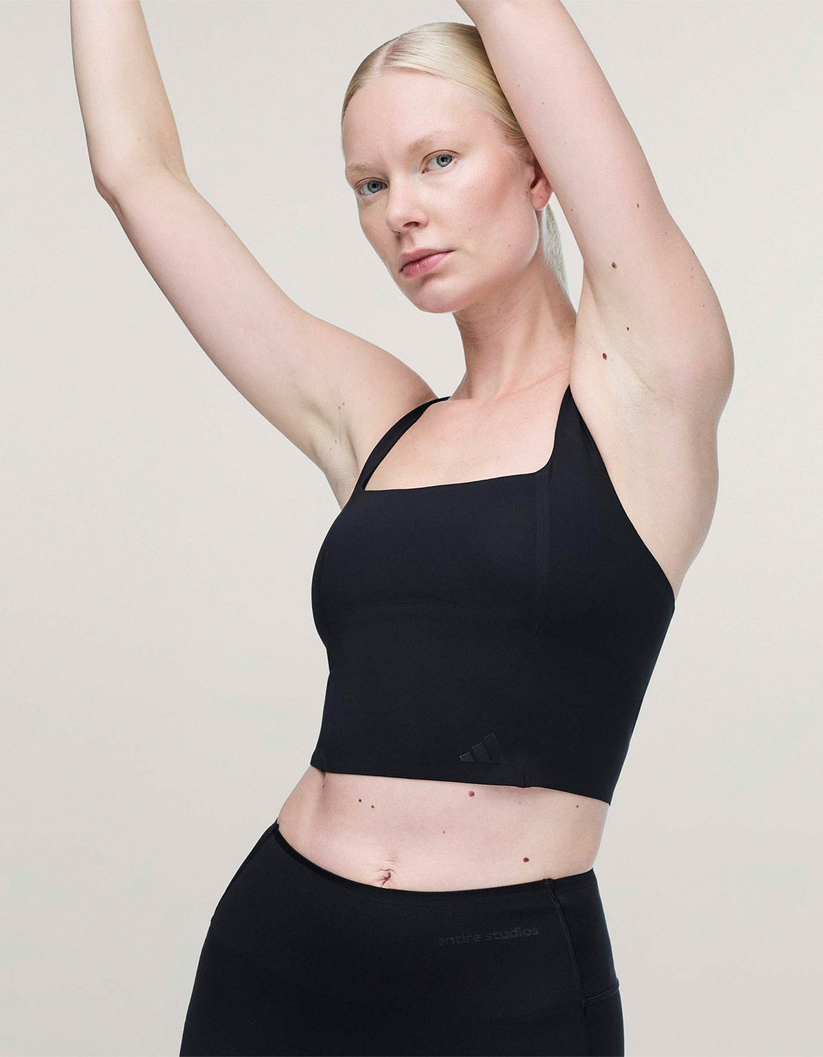 Adidas X Entire Studios Optime Training Medium Support Bra Tank - Black