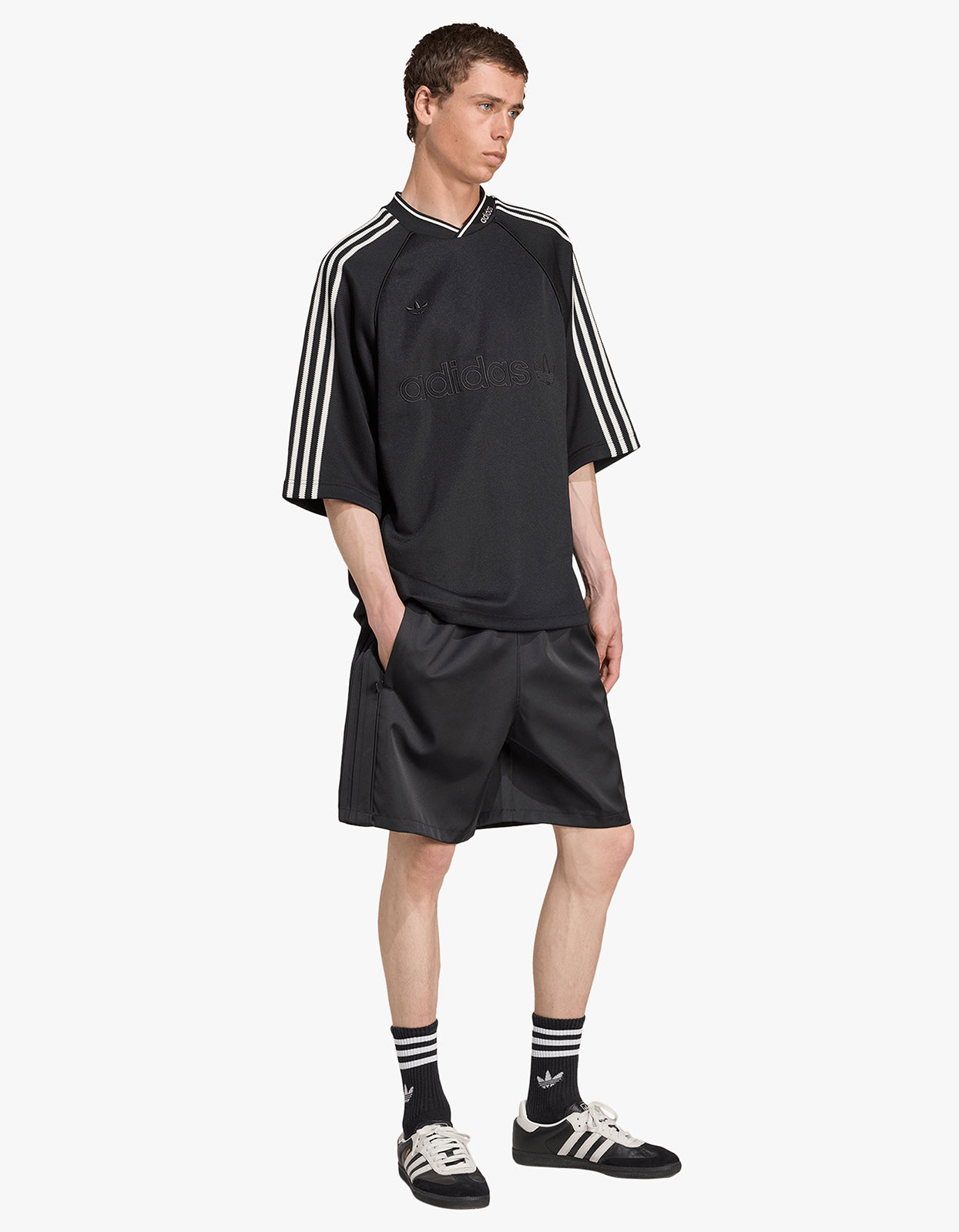 Premium Satin Shorts - Black