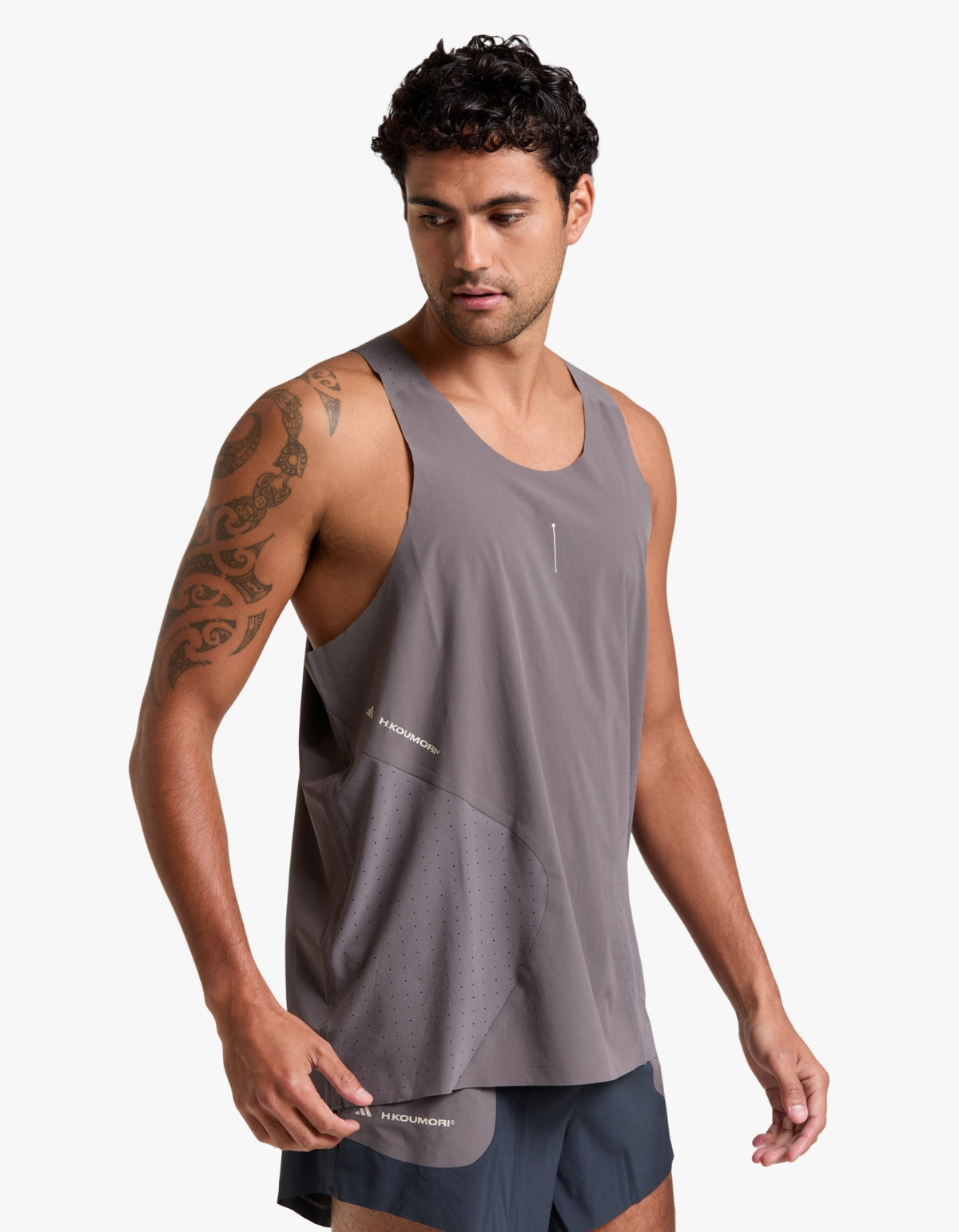 Adidas X H.Koumori Running Singlet - Charcoal