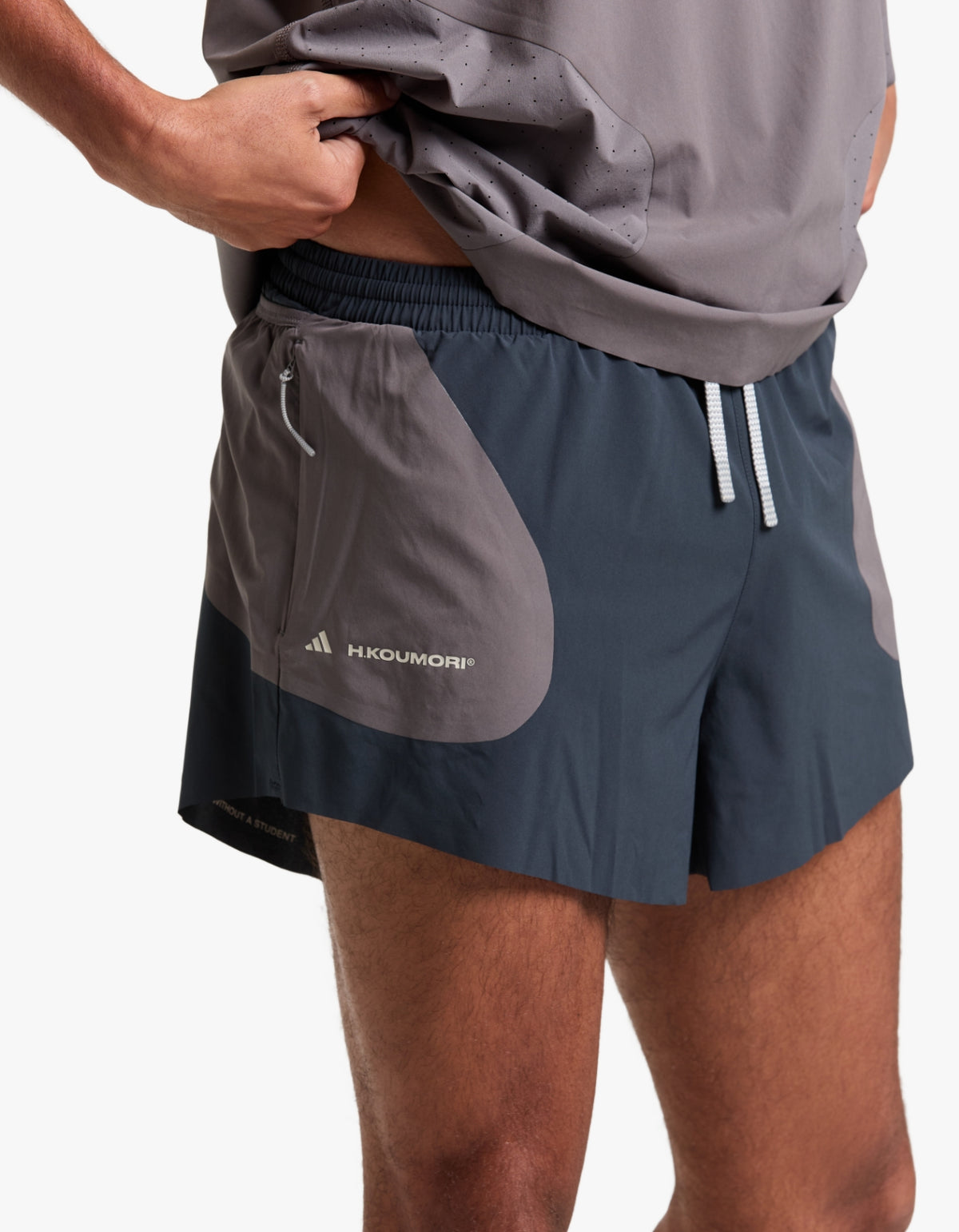 Mens Adidas X H.Koumori Short - Night Grey/Charcoal