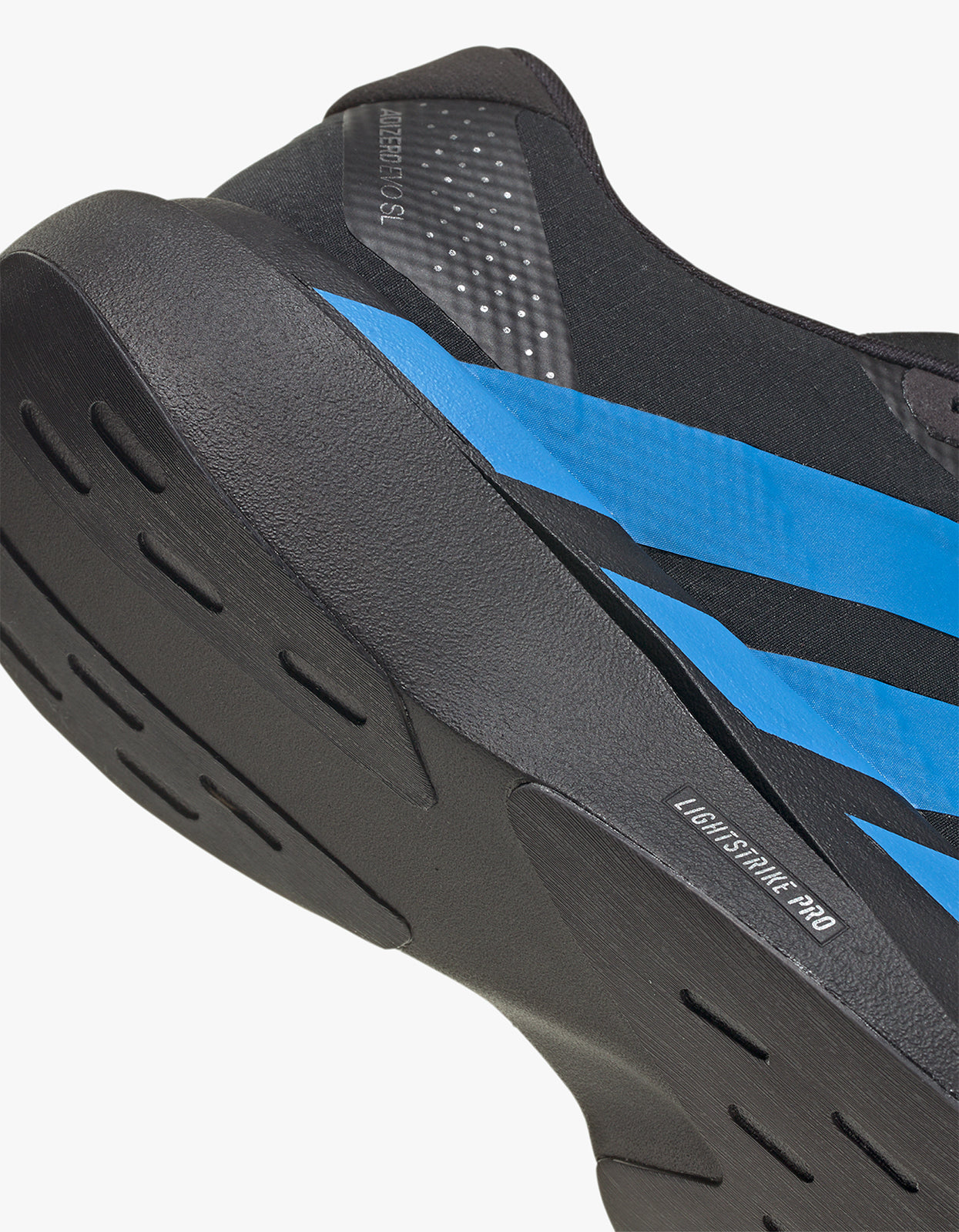 Mens Adizero EVO SL Woven Sneaker - Core Black/Lucid Ray Blue/Utility Black