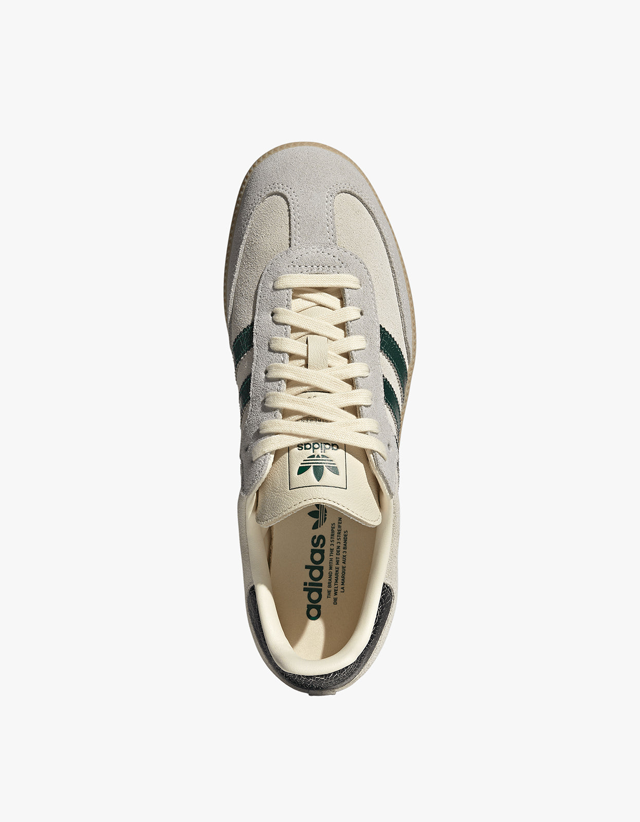Mens Samba OG Sneaker - Cream White/Collegiate Green/Magic Beige