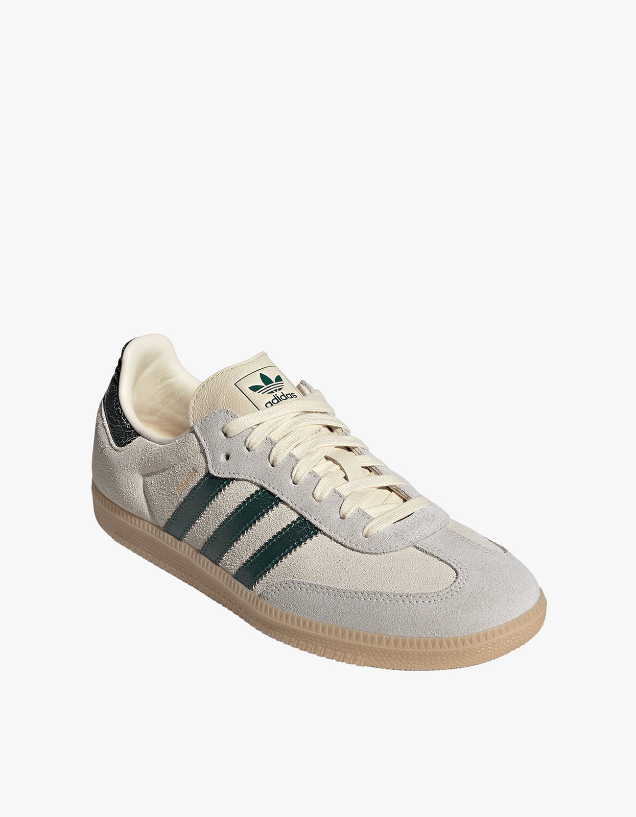 Mens Samba OG Sneaker - Cream White/Collegiate Green/Magic Beige