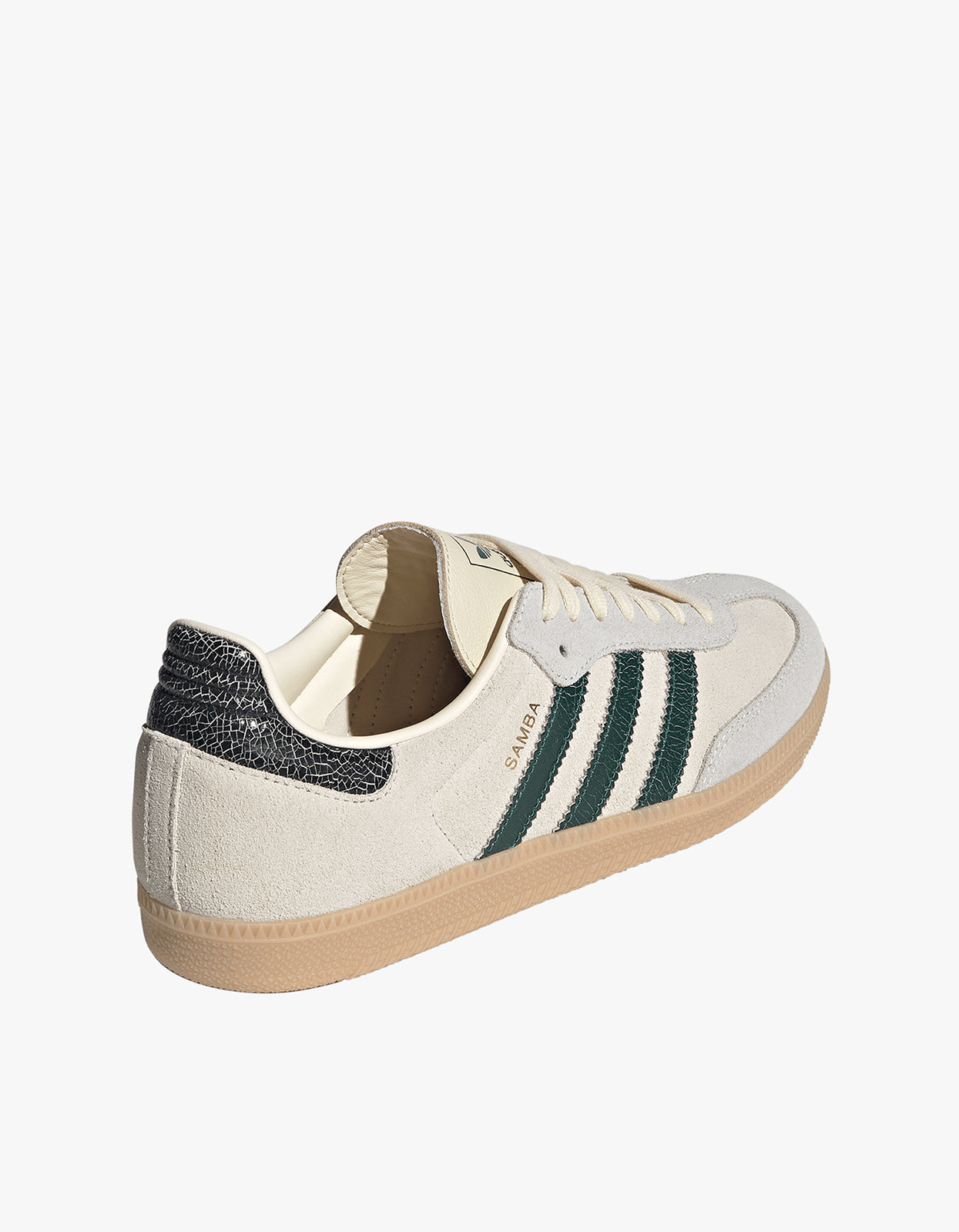 Mens Samba OG Sneaker - Cream White/Collegiate Green/Magic Beige