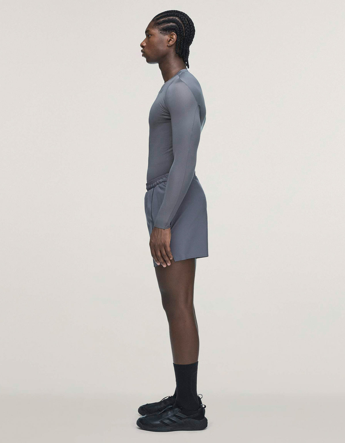 Adidas X Entire Studios Techfit Compression Training Long Sleeve - Granite