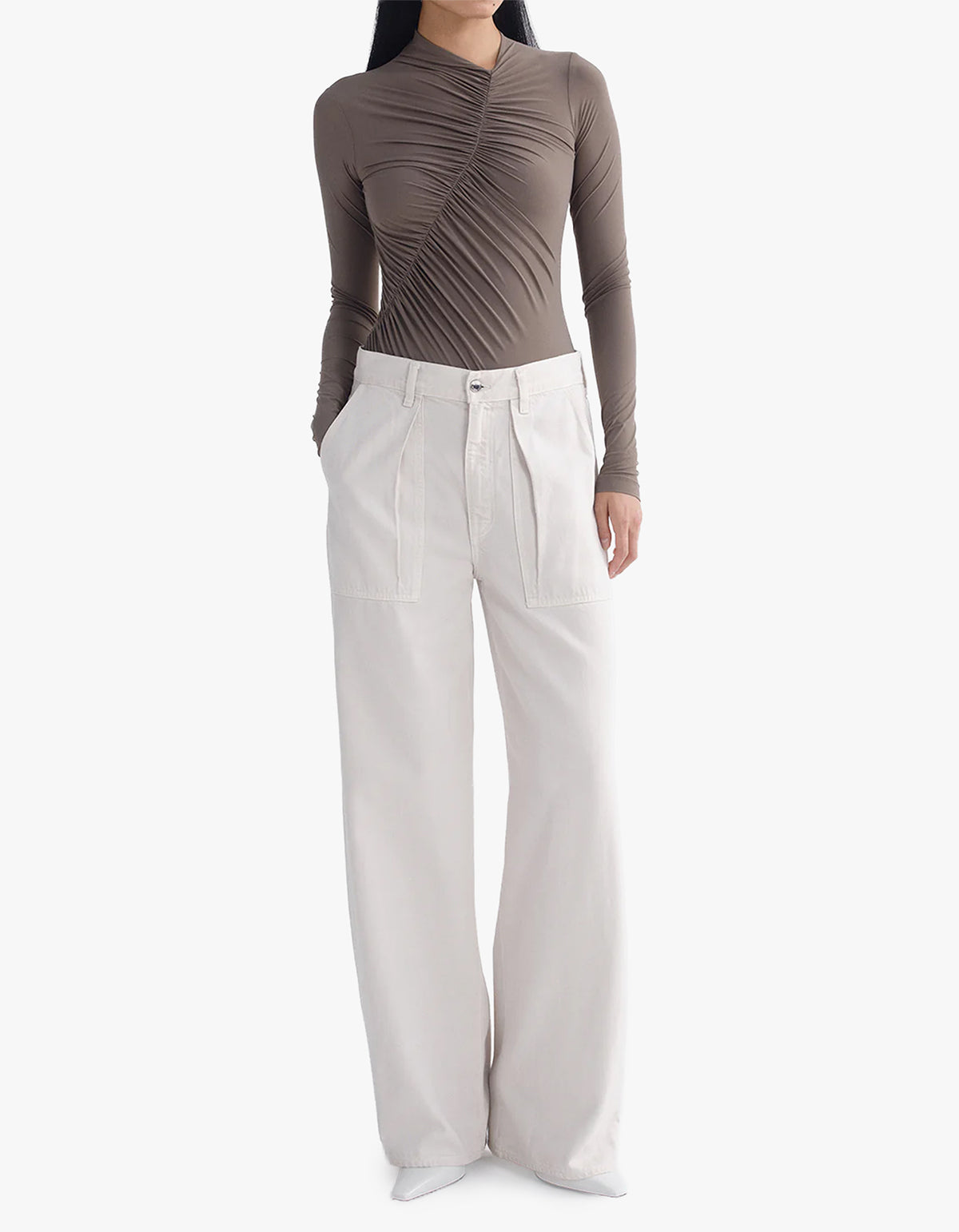 Low Curve Utility Jean - Bone