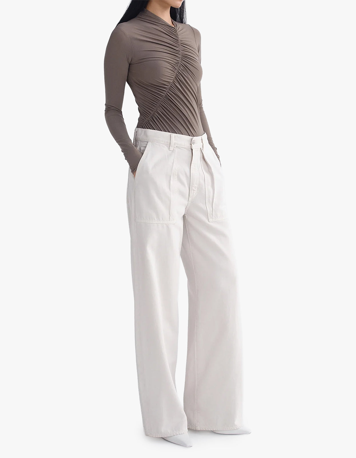 Low Curve Utility Jean - Bone