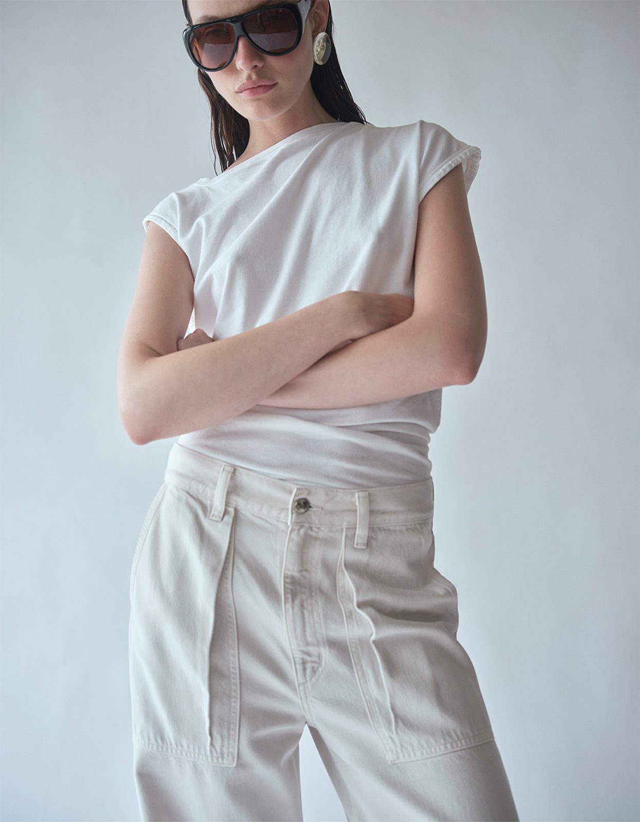 Low Curve Utility Jean - Bone