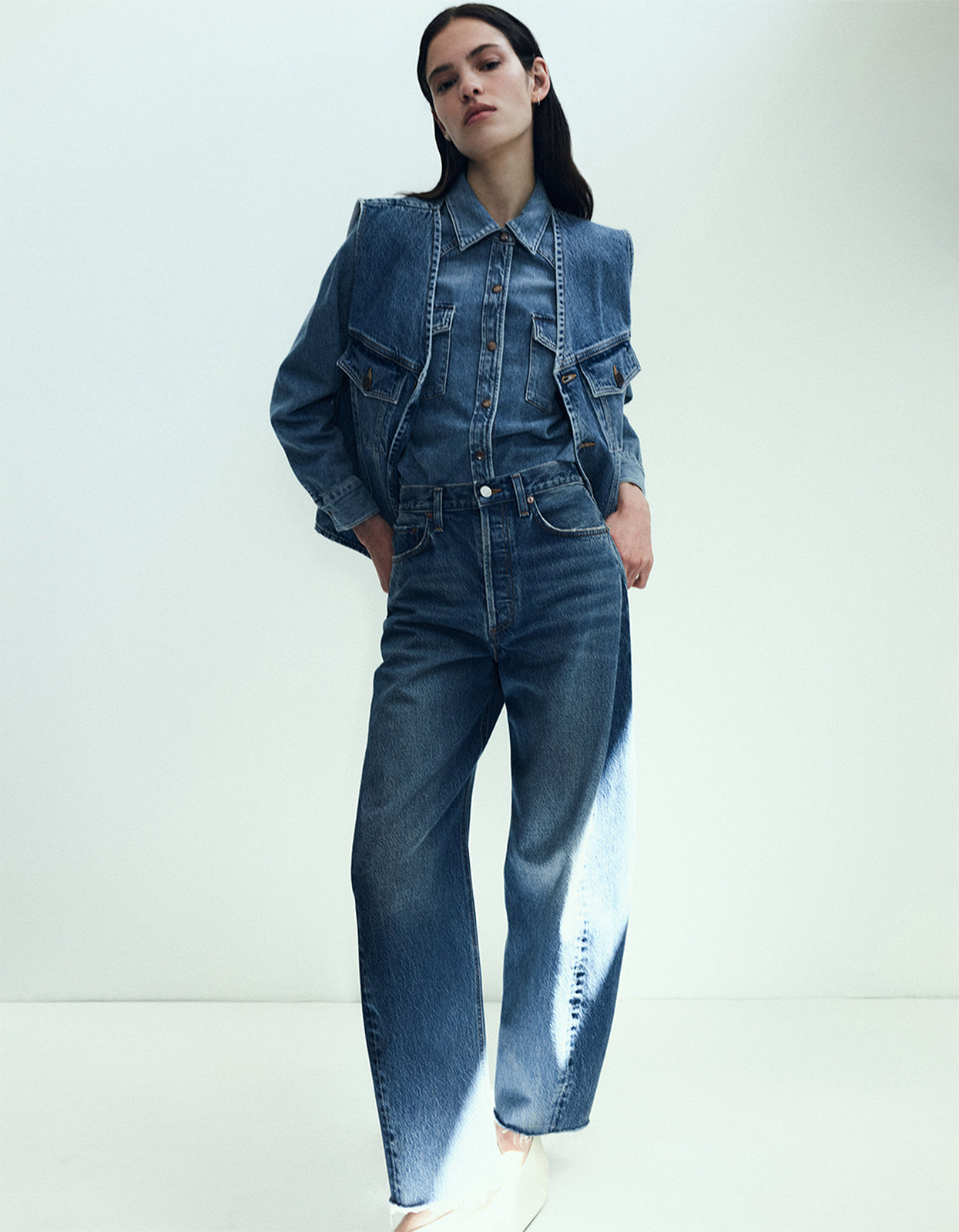 Luna Pieced Jean - Split