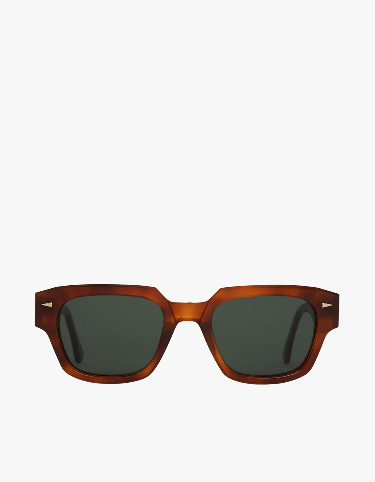 Superette | Rivoli Sunglasses - Orange Turtle/Dark Green