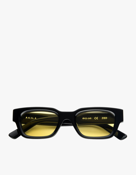Zed Sunglasses - Black/Yellow – Superette