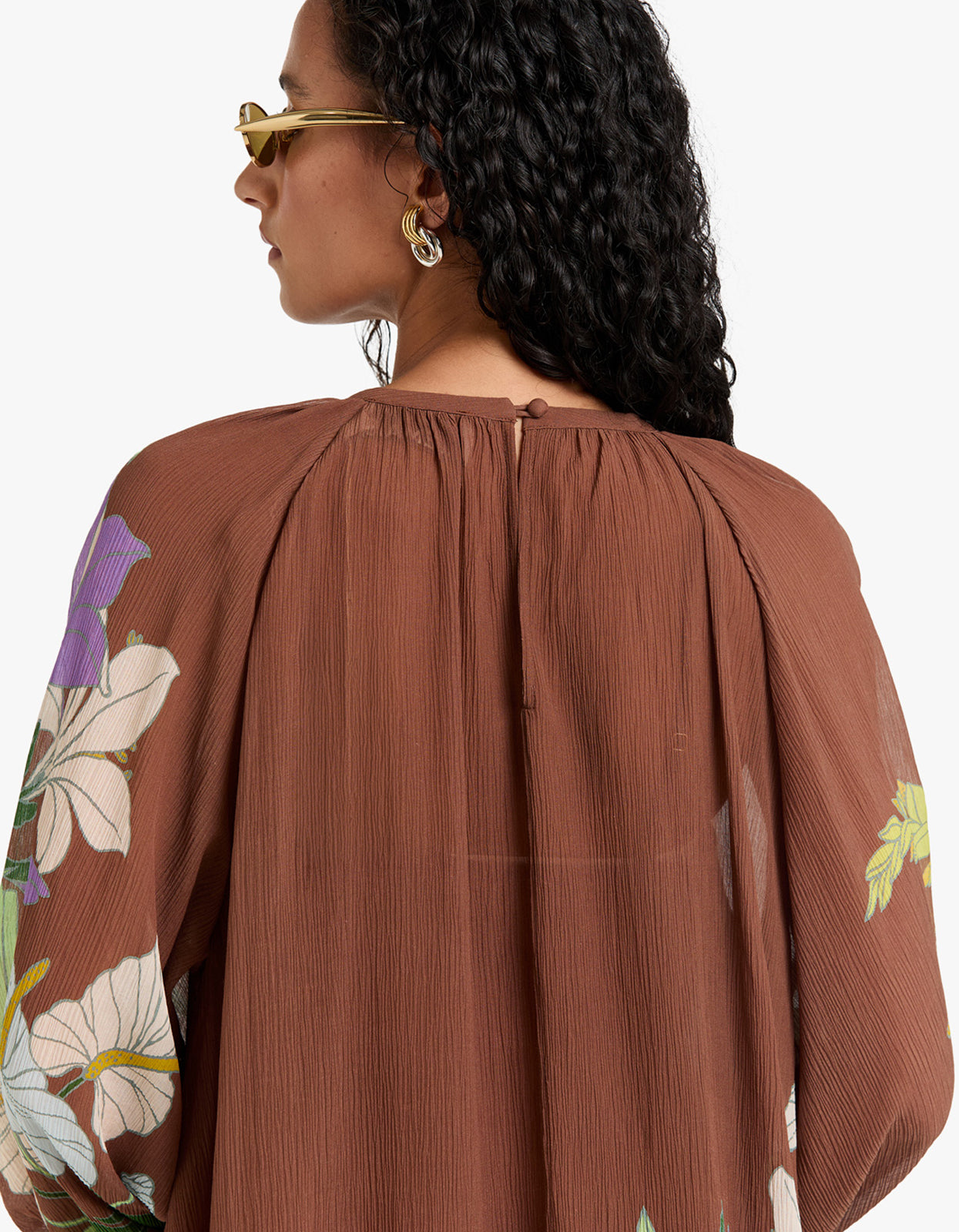 Alfie Ruched Mini Dress - Chocolate