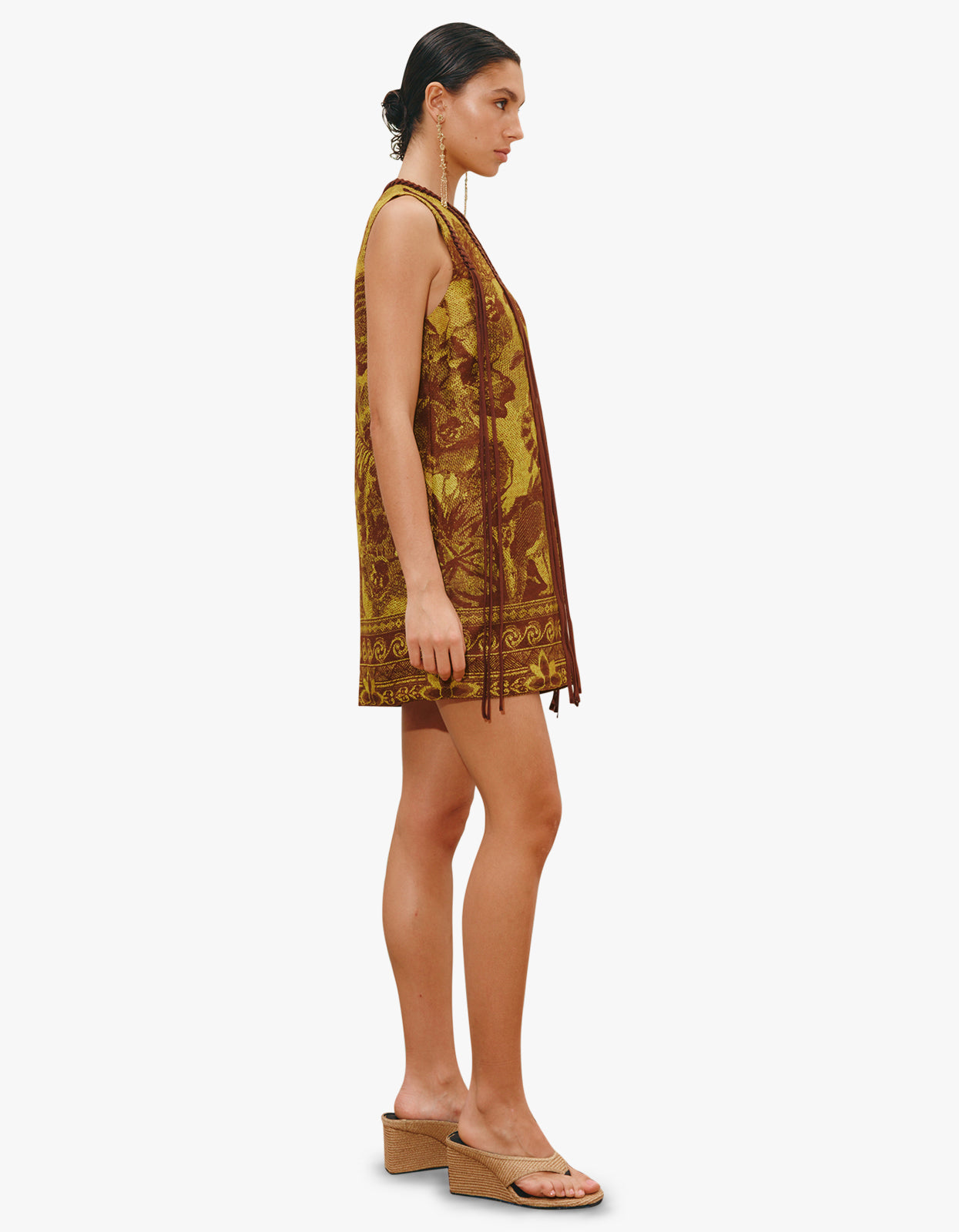 Charley Mini Dress - Lemon Chocolate