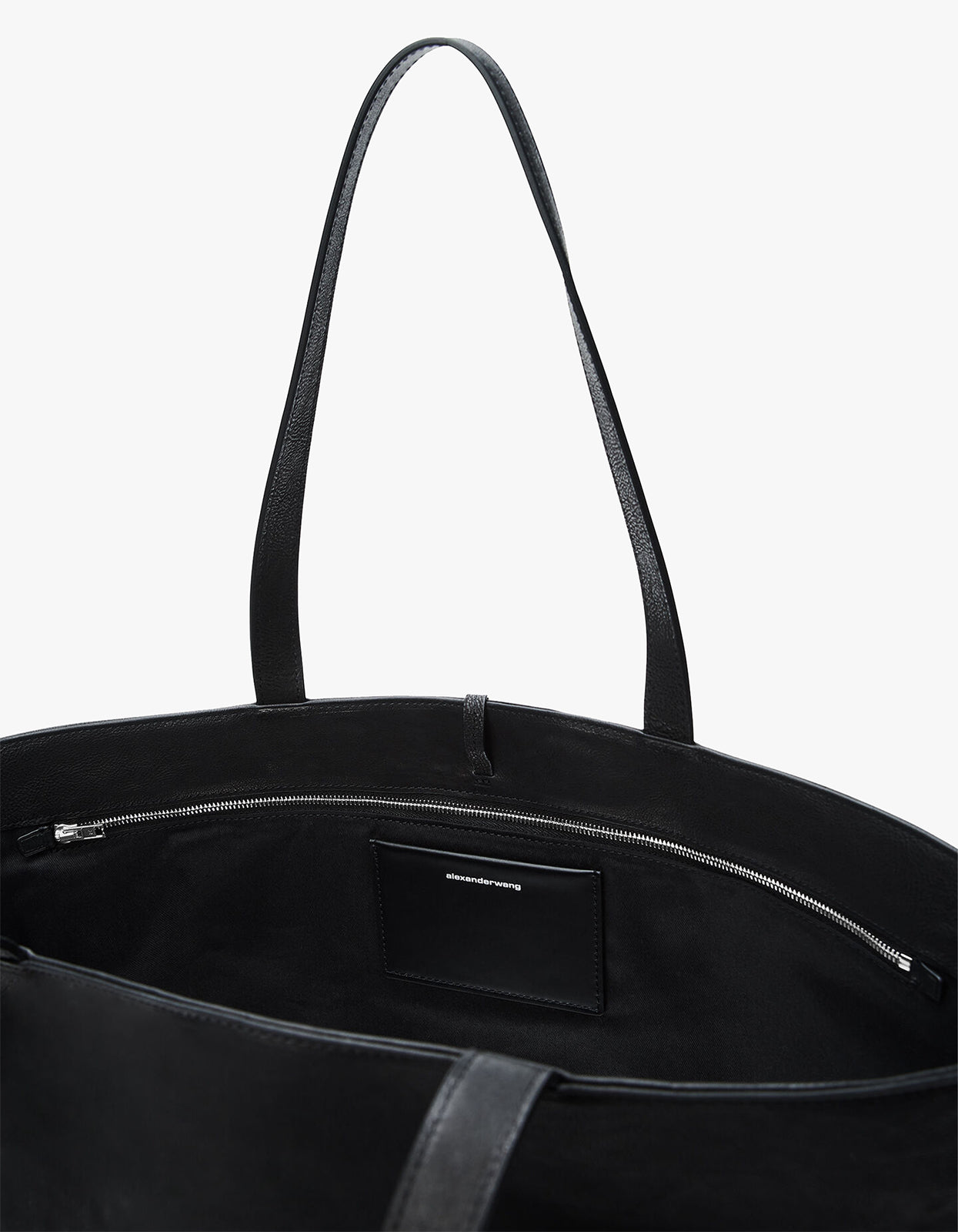 Punch Tote - Black Leather