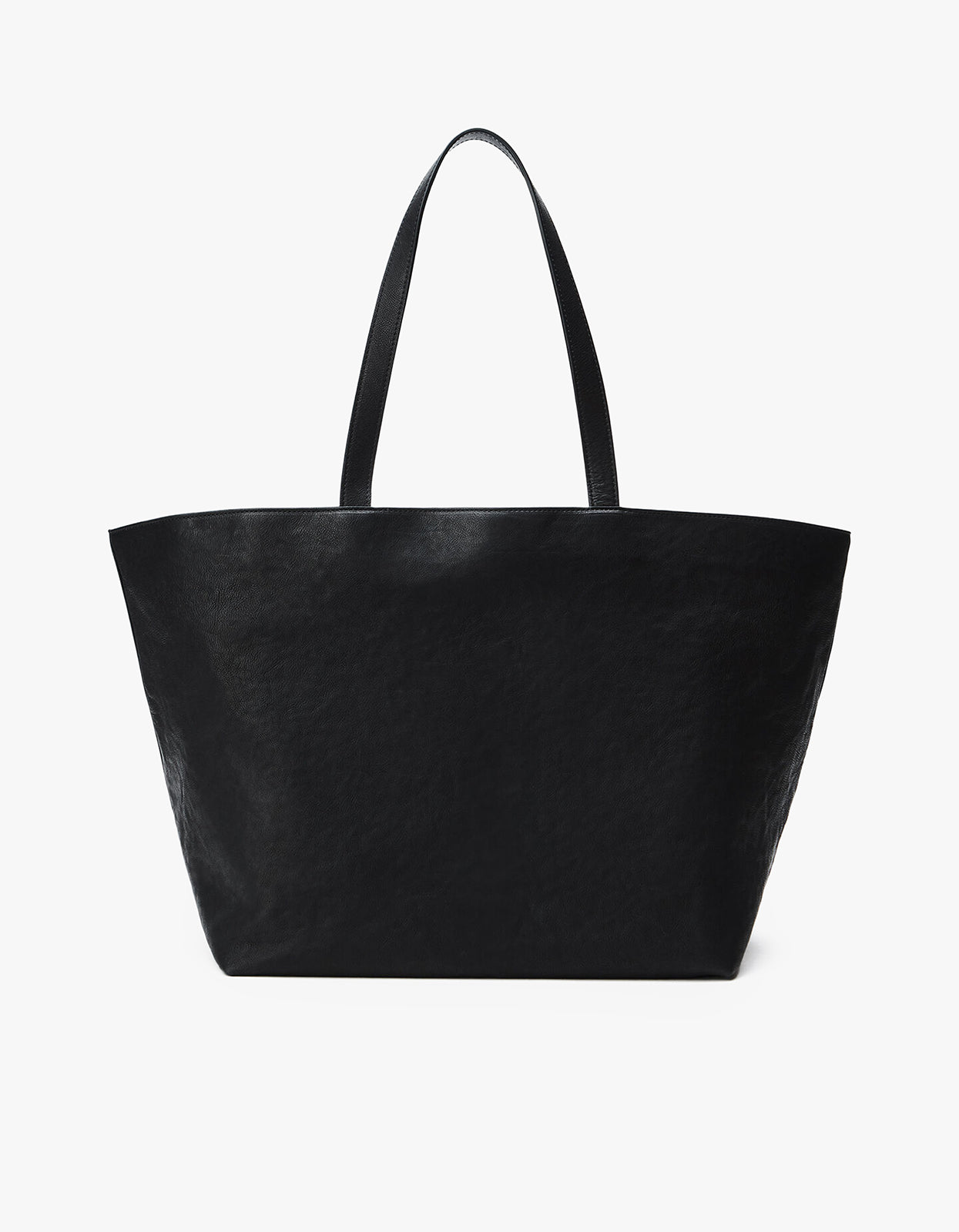 Punch Tote - Black Leather
