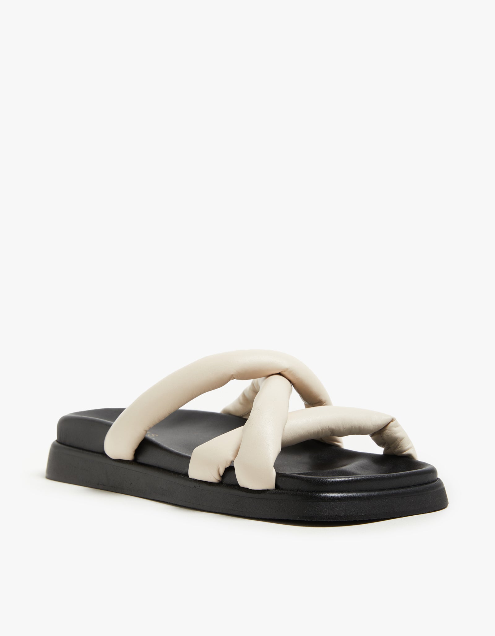 Superette Slip On Cross Sandal Ivory