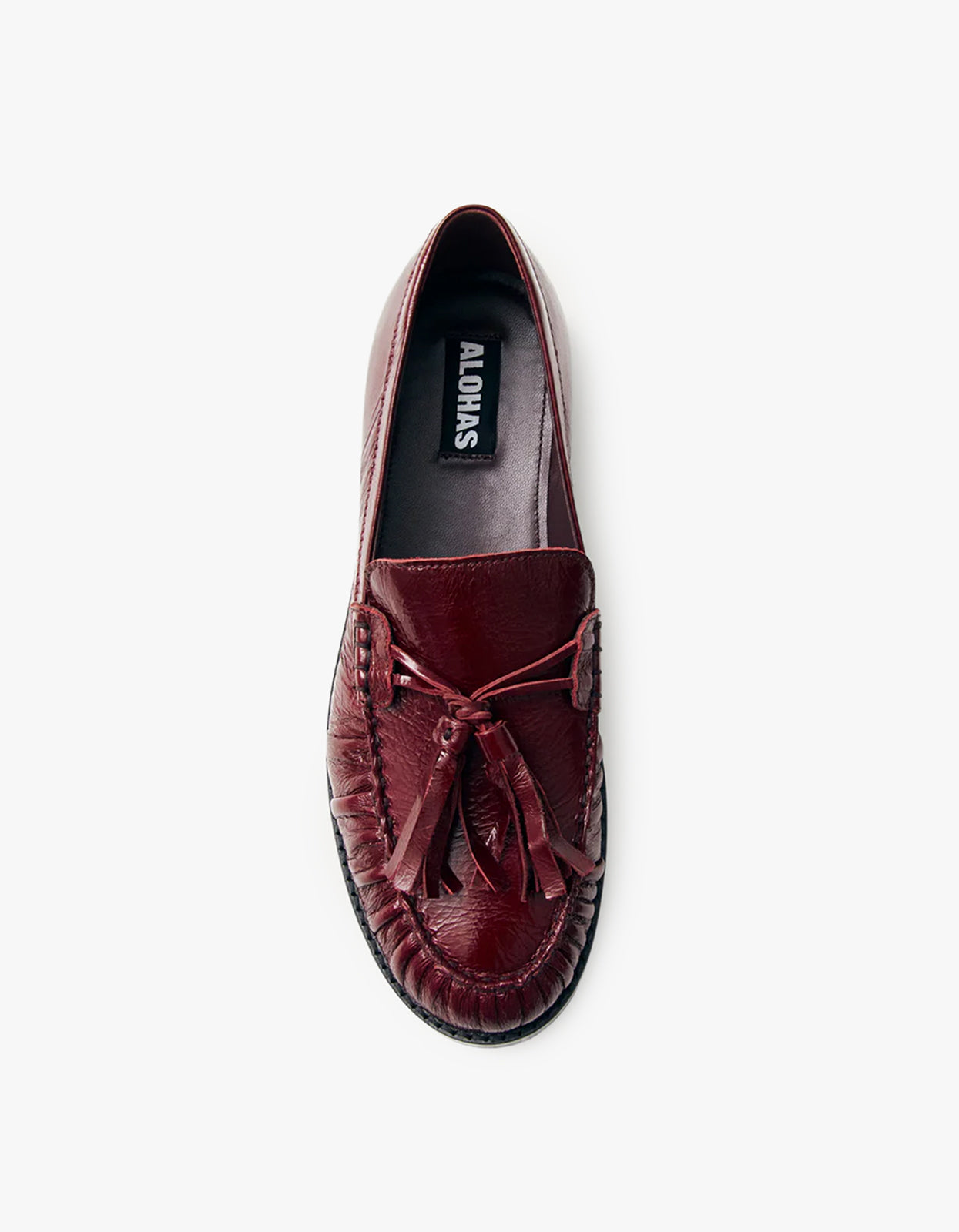 Marietta Onix Leather Loafers - Burgundy