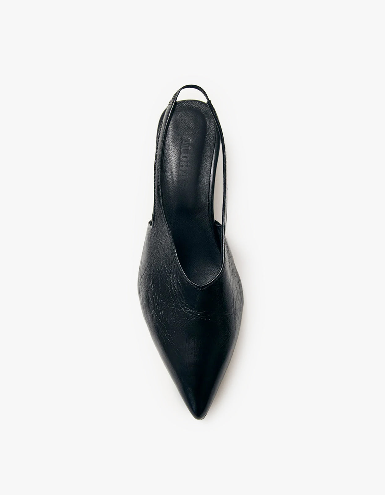 Eros Black Leather Mules - Black
