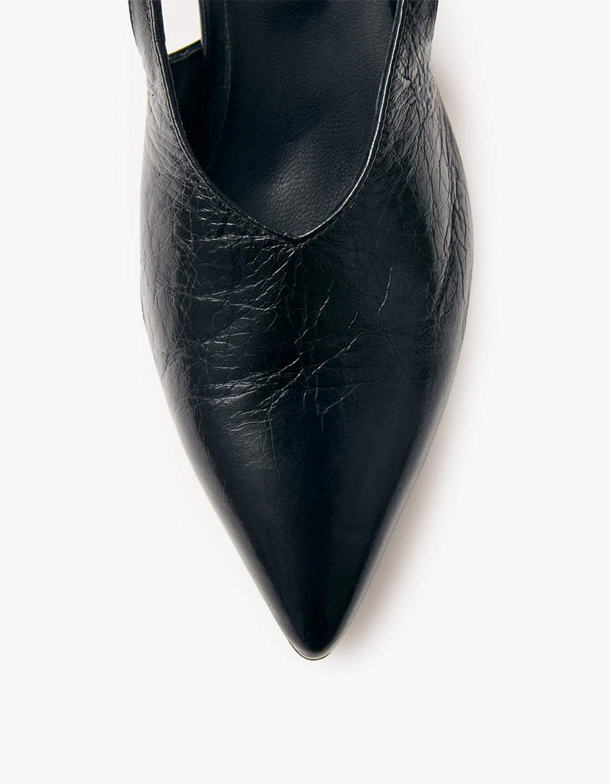 Eros Black Leather Mules - Black