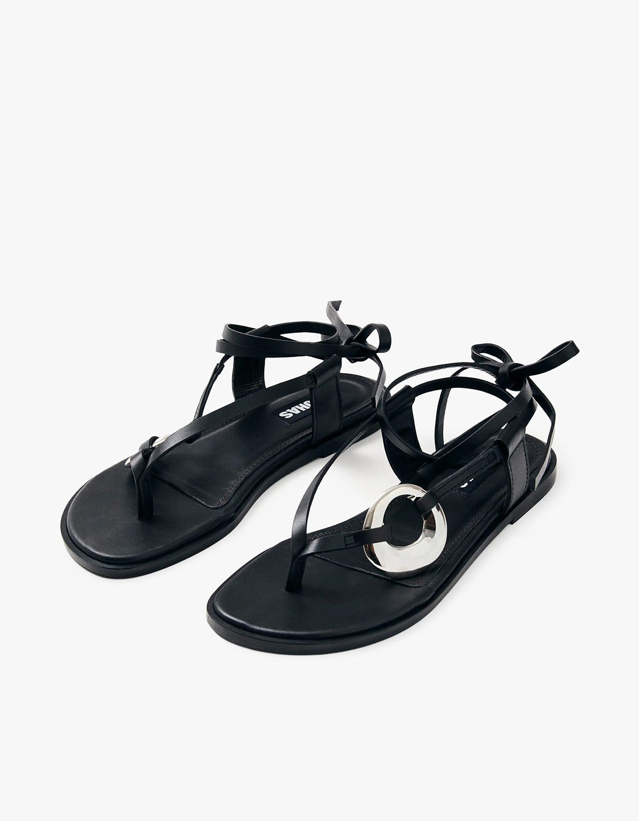 Morosia Leather Sandals - Black