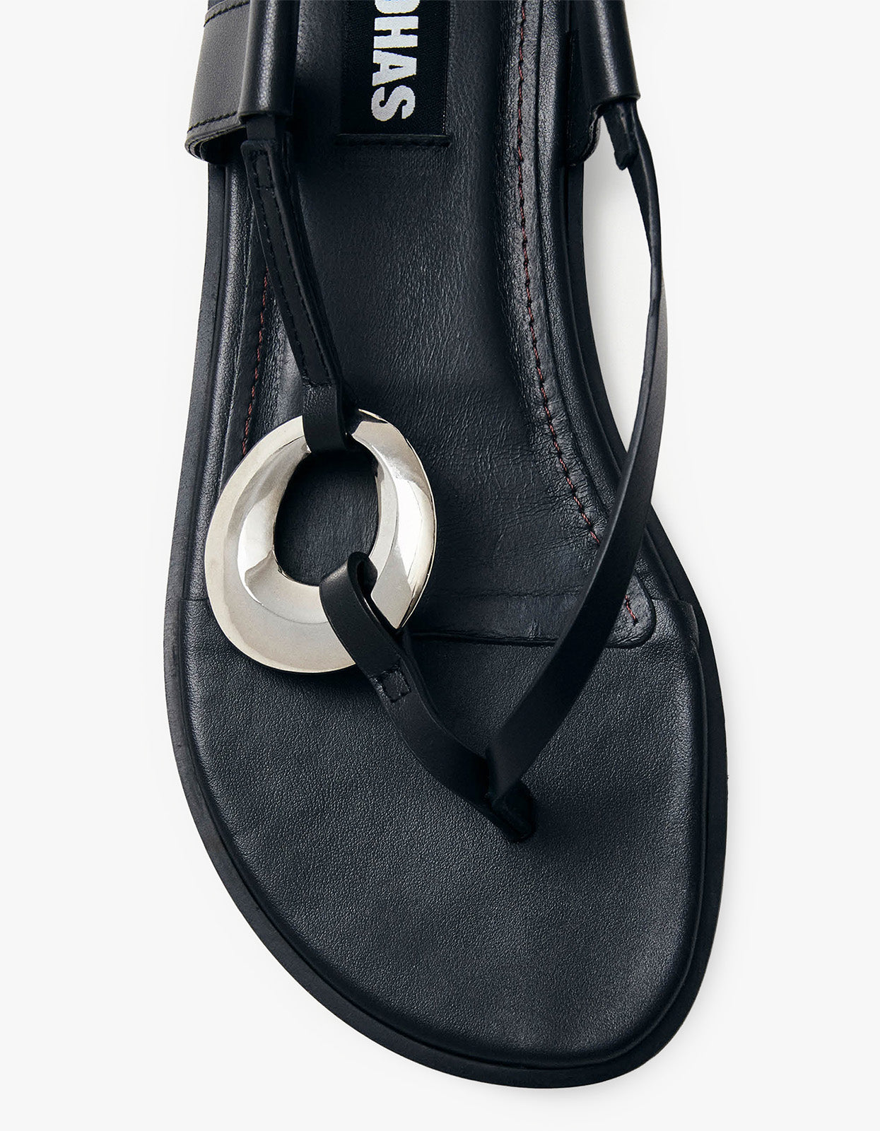 Morosia Leather Sandals - Black