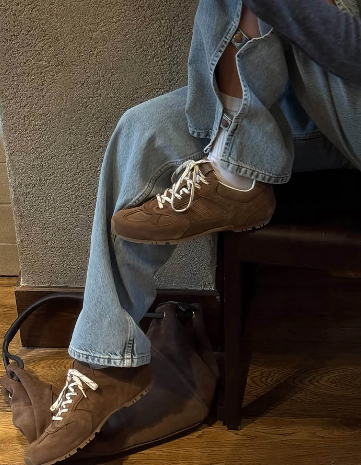 Tb.56 Suede Leather Sneakers - Brown