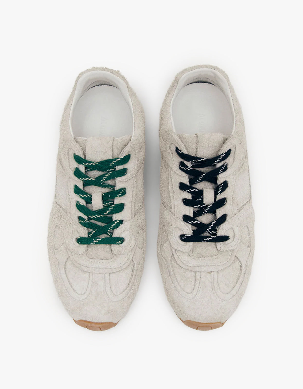 Tb.56 Suede Fuzzy Leather Sneakers - Light Grey