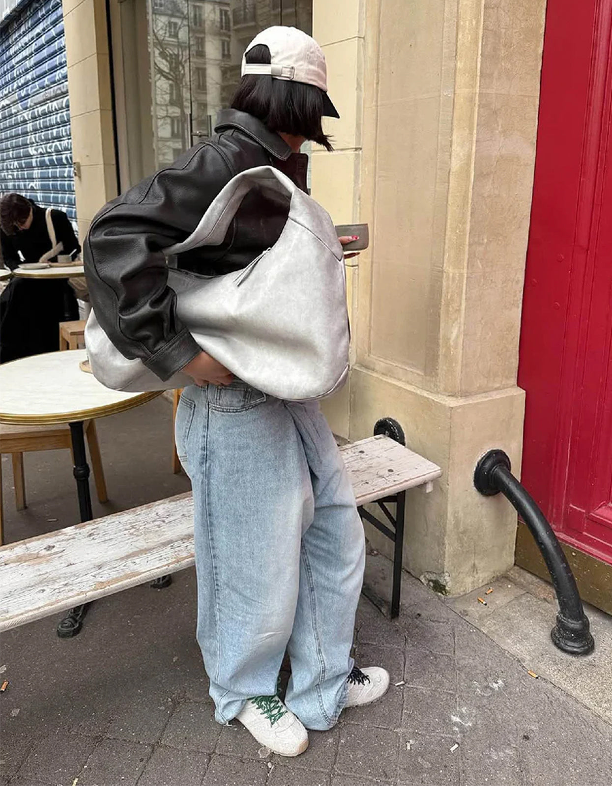 Tb.56 Suede Fuzzy Leather Sneakers - Light Grey