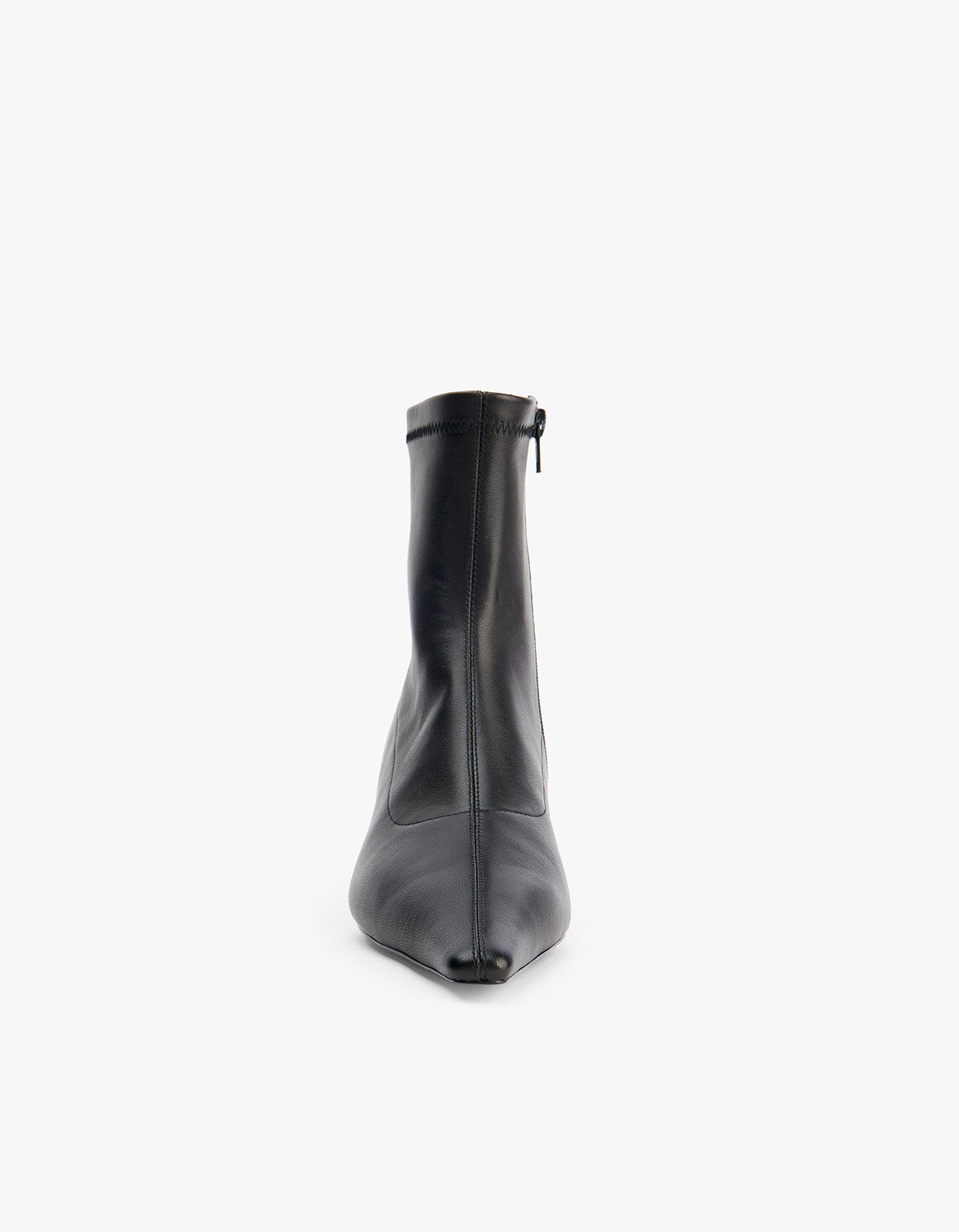 Gemma Boot - Black Stretch Leather