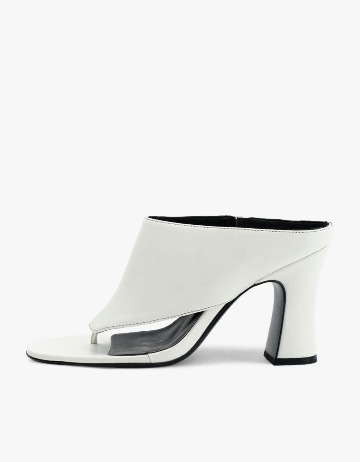Jaden Heel - Ivory Oily Crinkle Leather
