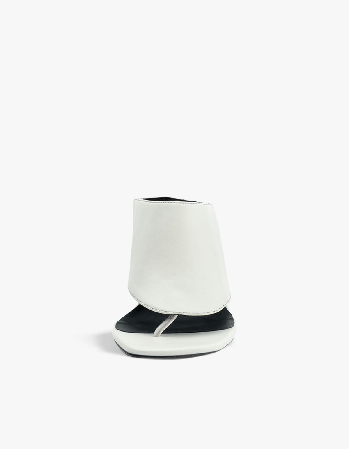 Jaden Heel - Ivory Oily Crinkle Leather
