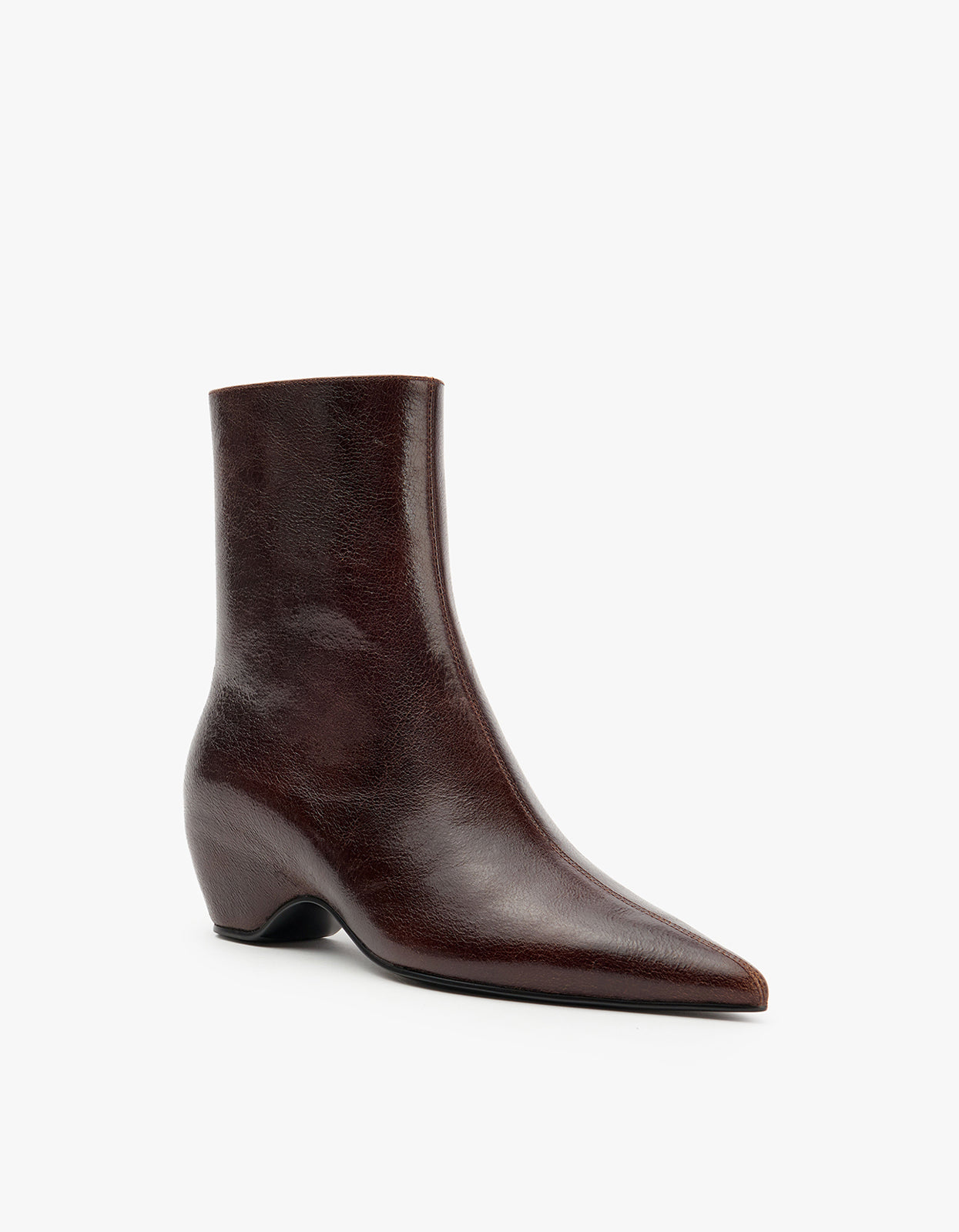 Easton Boot - Choc Oily Crinkle Leather
