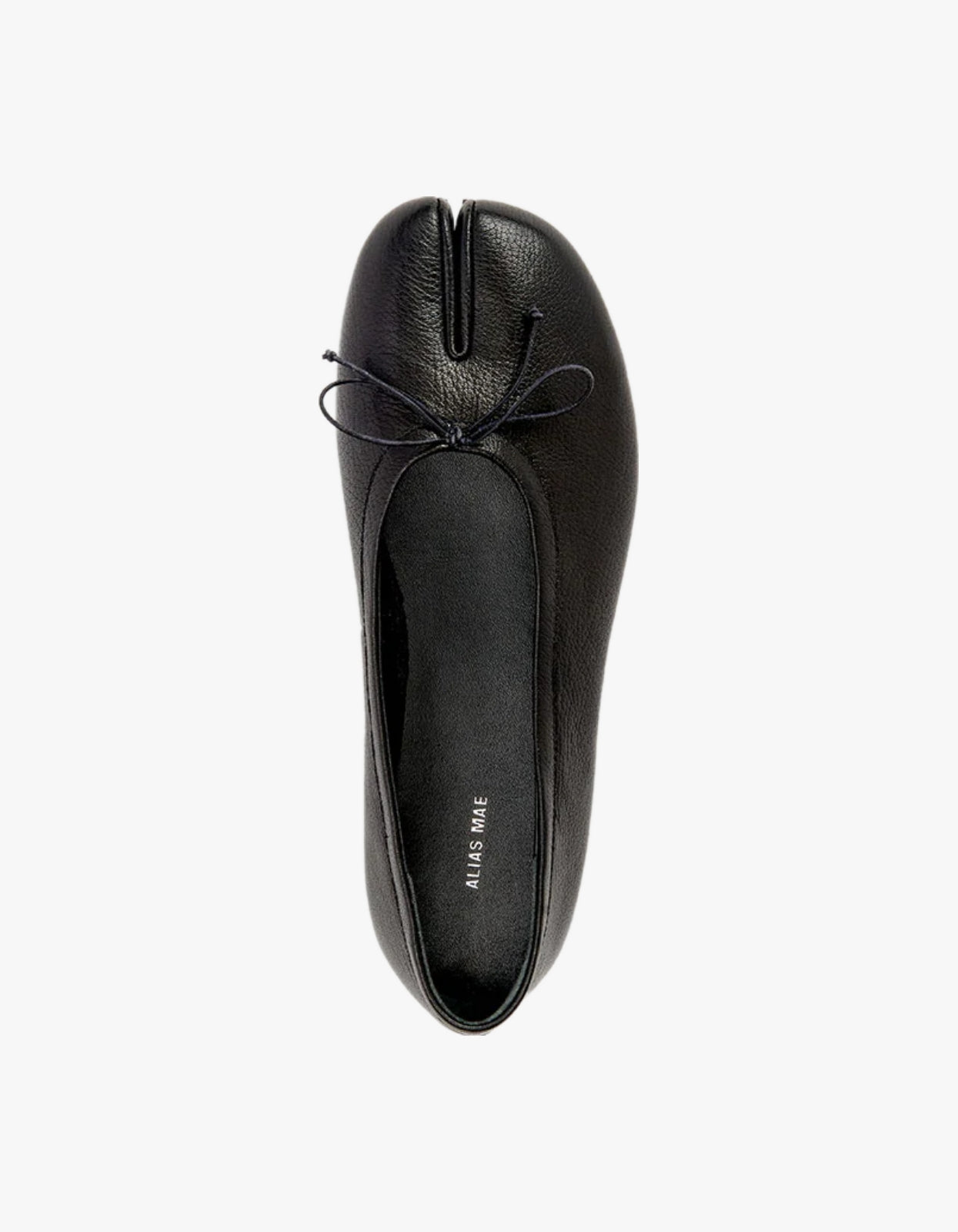 Lana Tabi Ballet Flat - Black Leather
