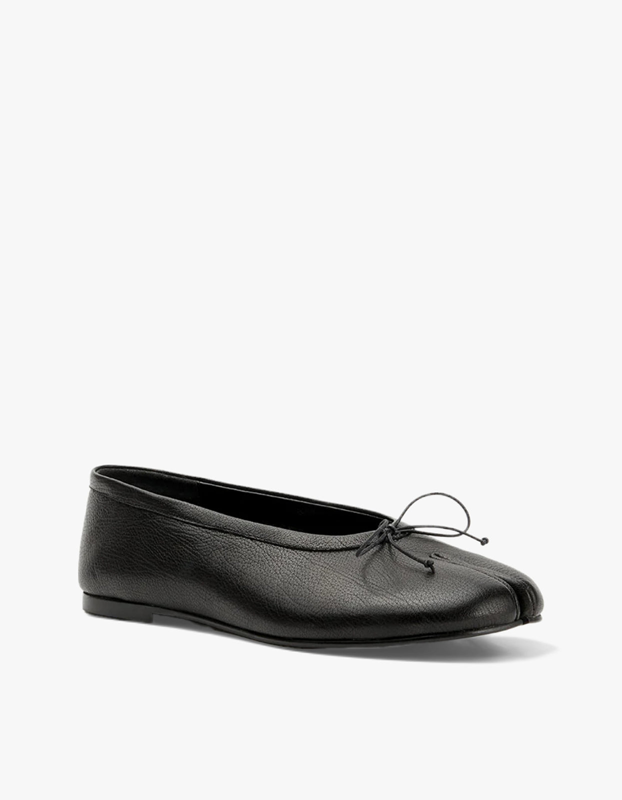 Lana Tabi Ballet Flat - Black Leather