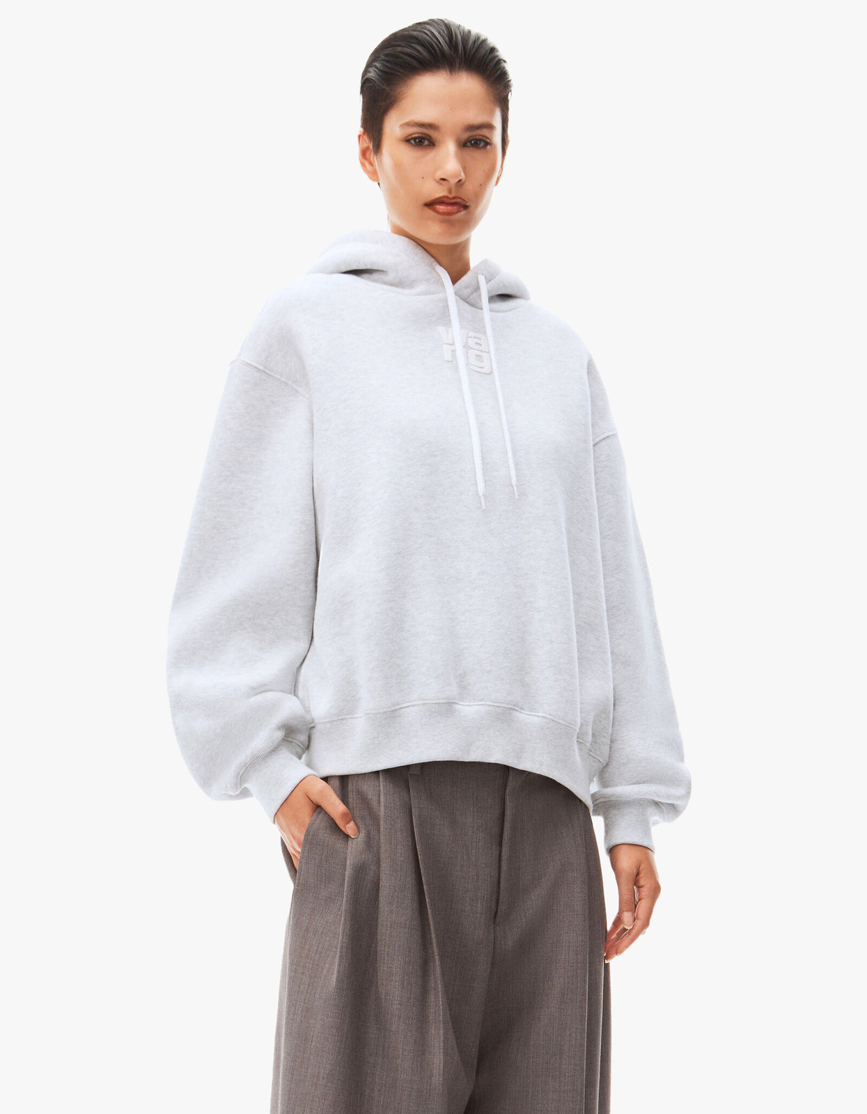 Superette  Essential Terry Hoodie W/ Puff Paint Logo - Light