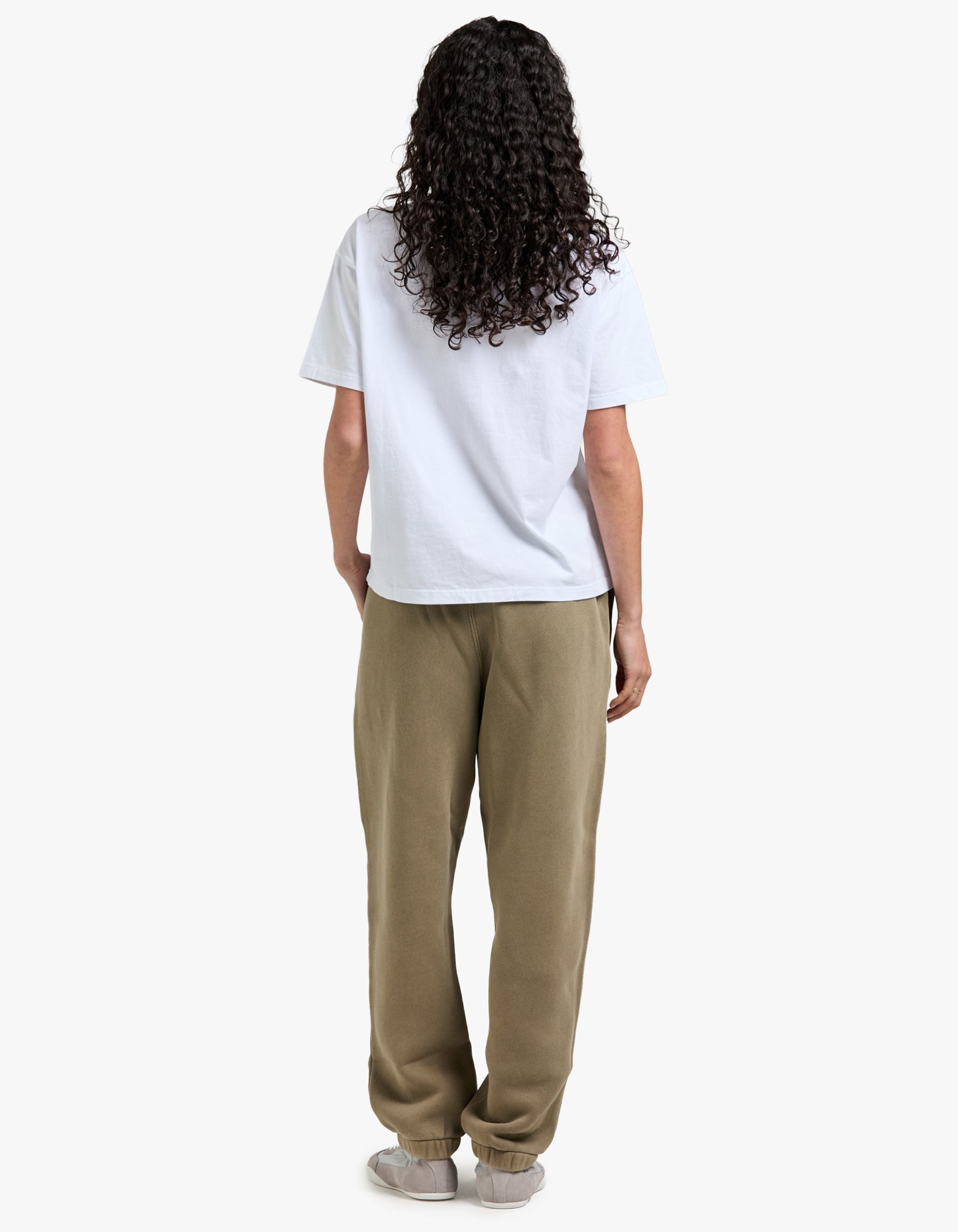 Essential Terry Classic Sweatpant Puff Paint Logo - Washed Walnut