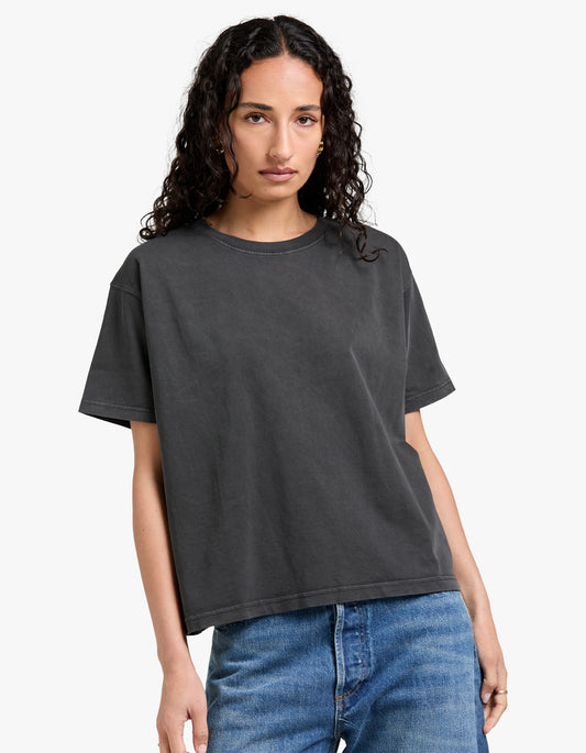 Womens T-Shirt Fizvalley - Vintage Carbon