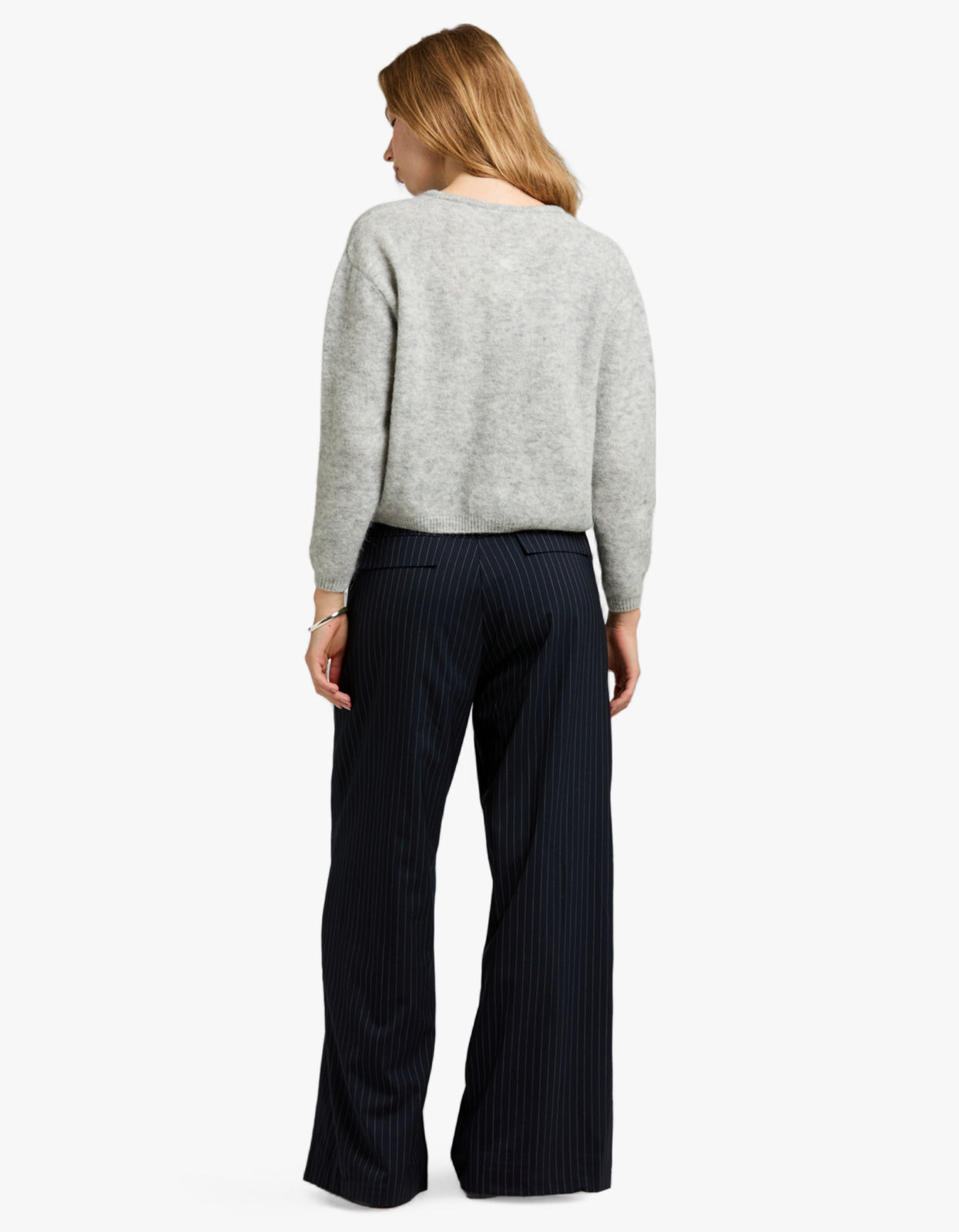 Womens Cardigan Vitow - Light Grey Melange